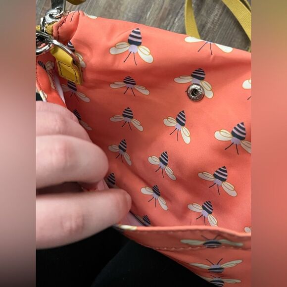 Fossil Cottagecore Bumblebee Print Nylon Crossbody Bag - Picture 7 of 11